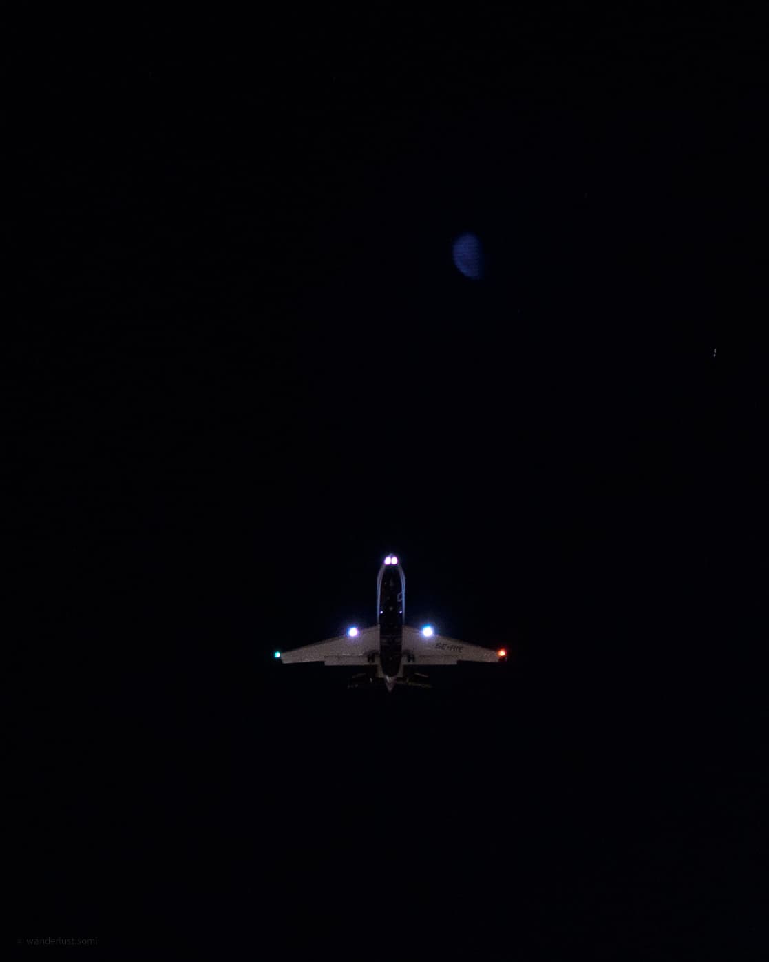 Batman Night - an urban night silhouette photograph