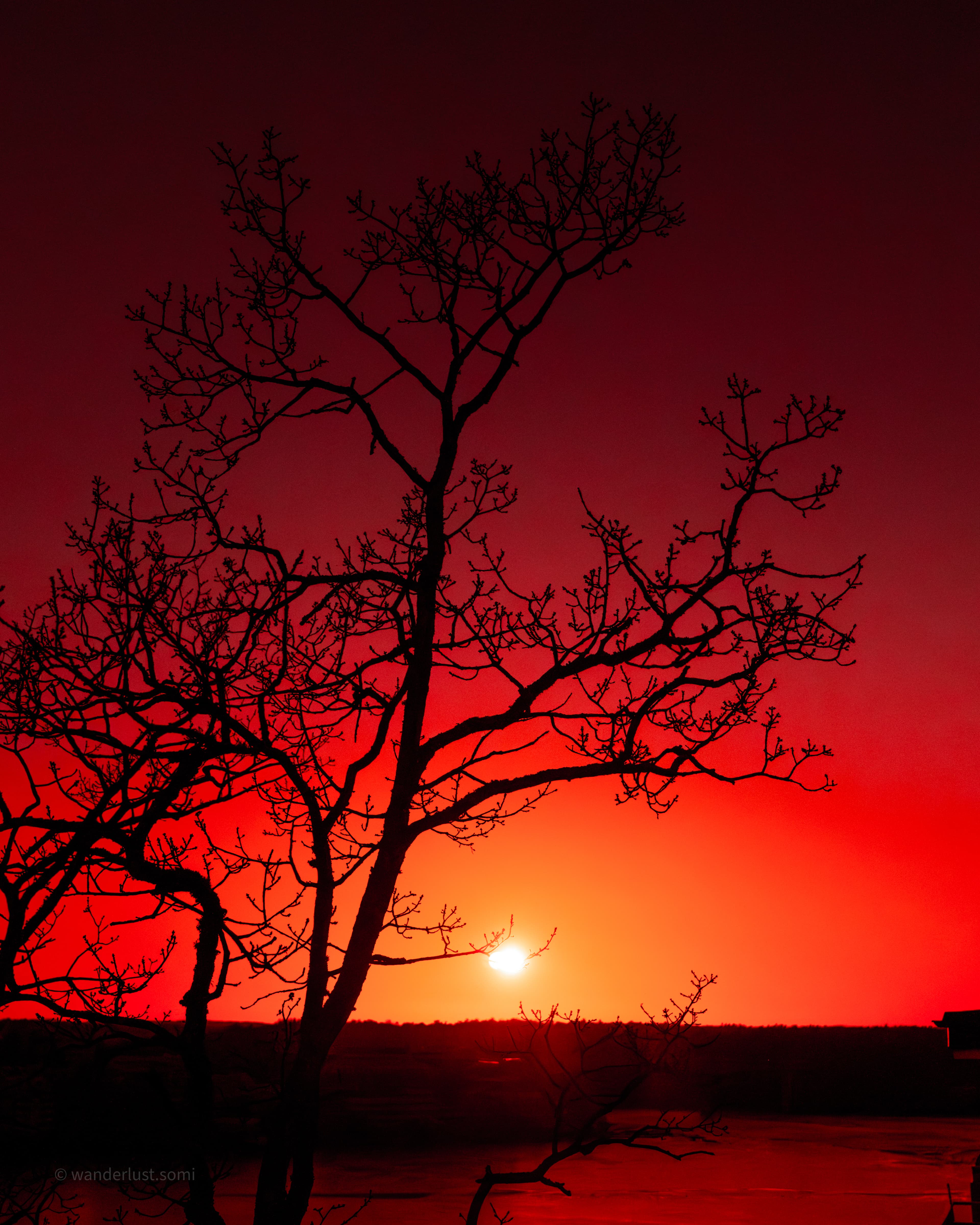 Red Hour - a golden hour landscape photograph