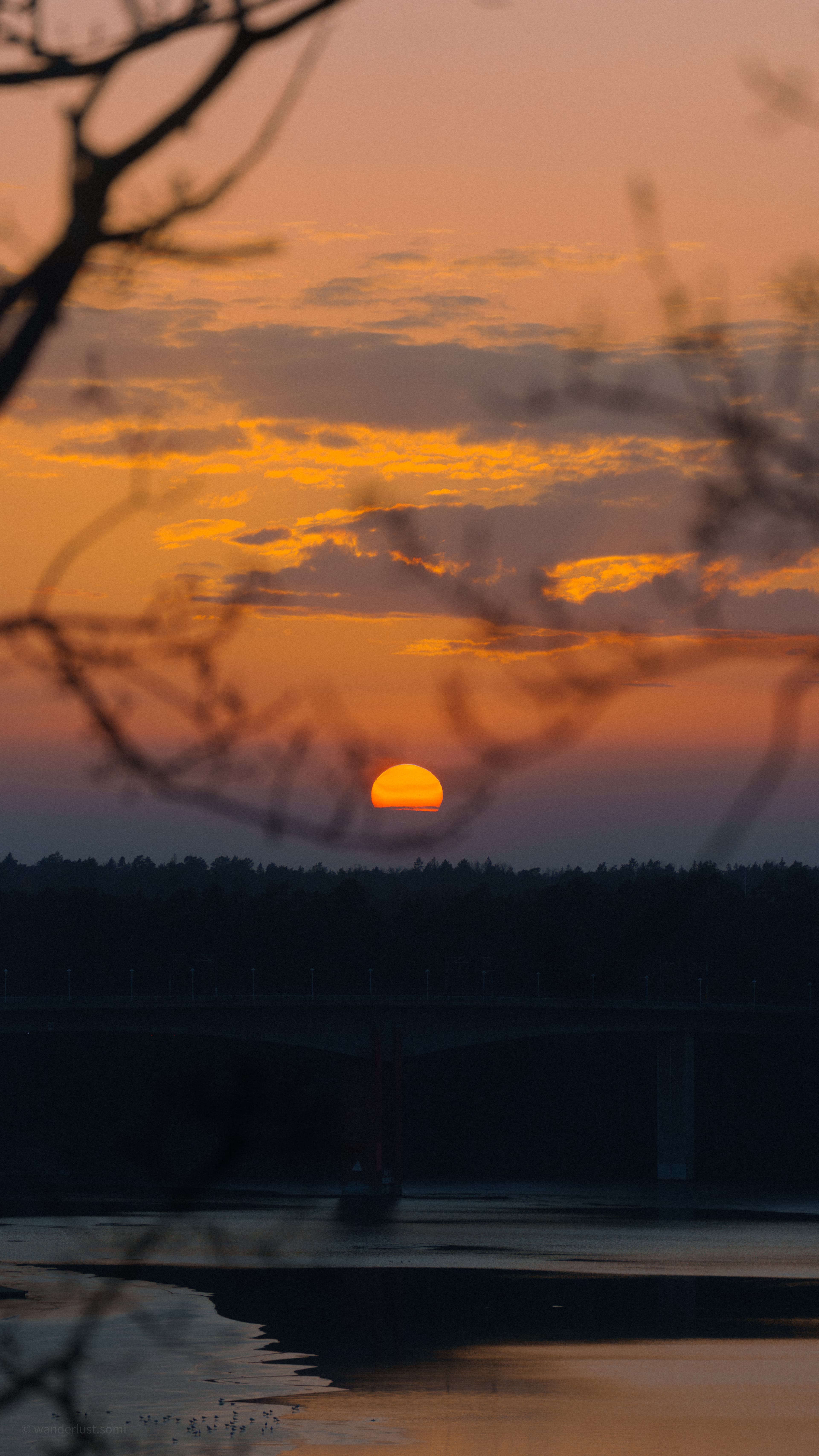 Sunset Soft - a serene landscape sunset photograph