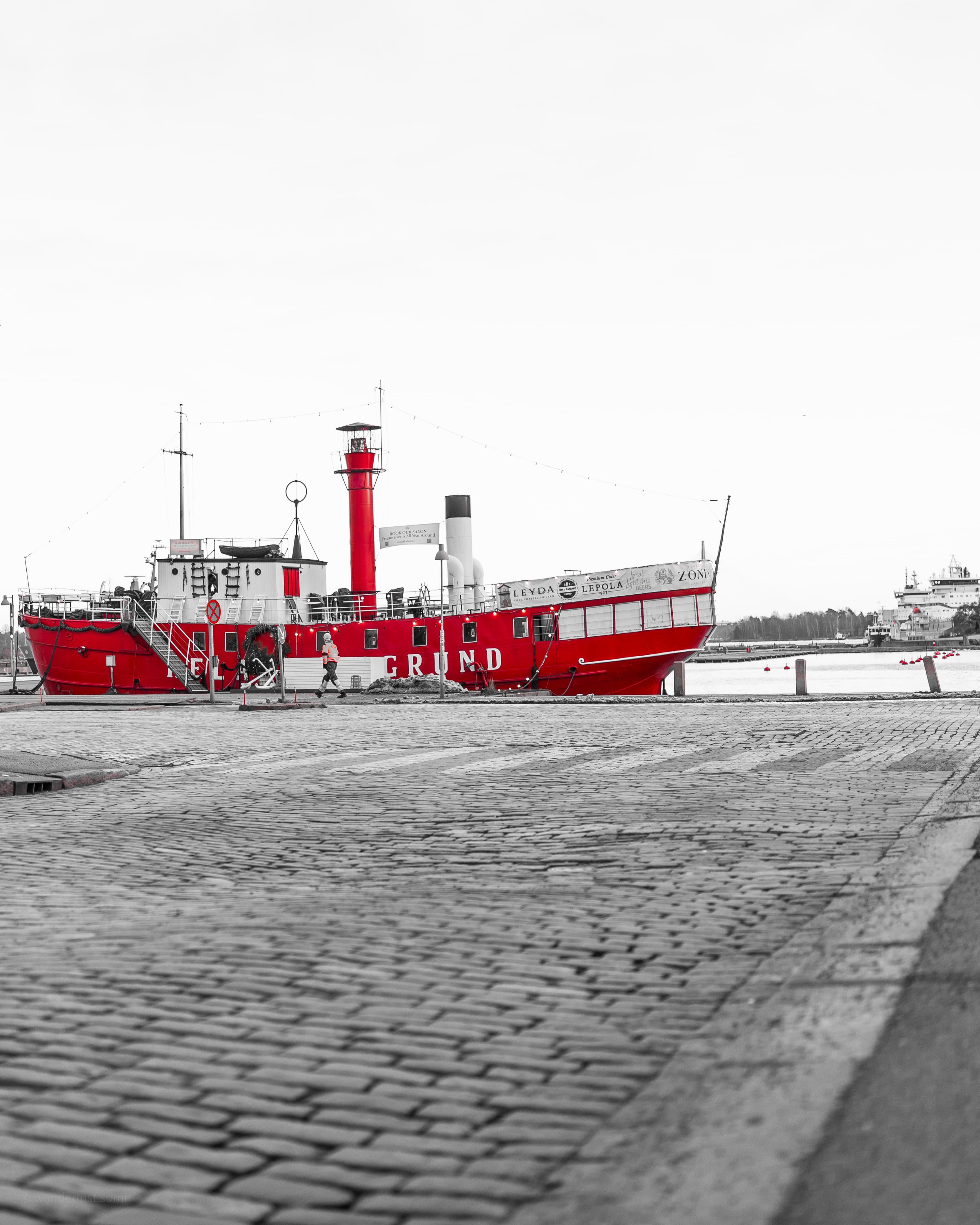 The Red Sailor - a maritime boat photograph